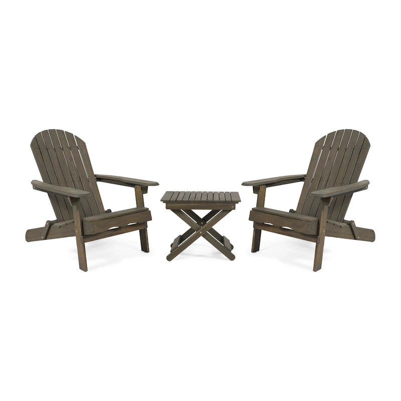 Malibu Outdoor 3-piece Acacia Wood Chat Set by Christopher Knight Home