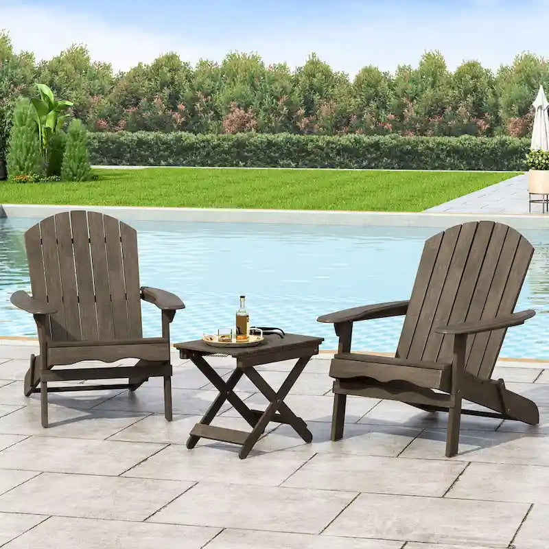 Malibu Outdoor 3-piece Acacia Wood Chat Set by Christopher Knight Home