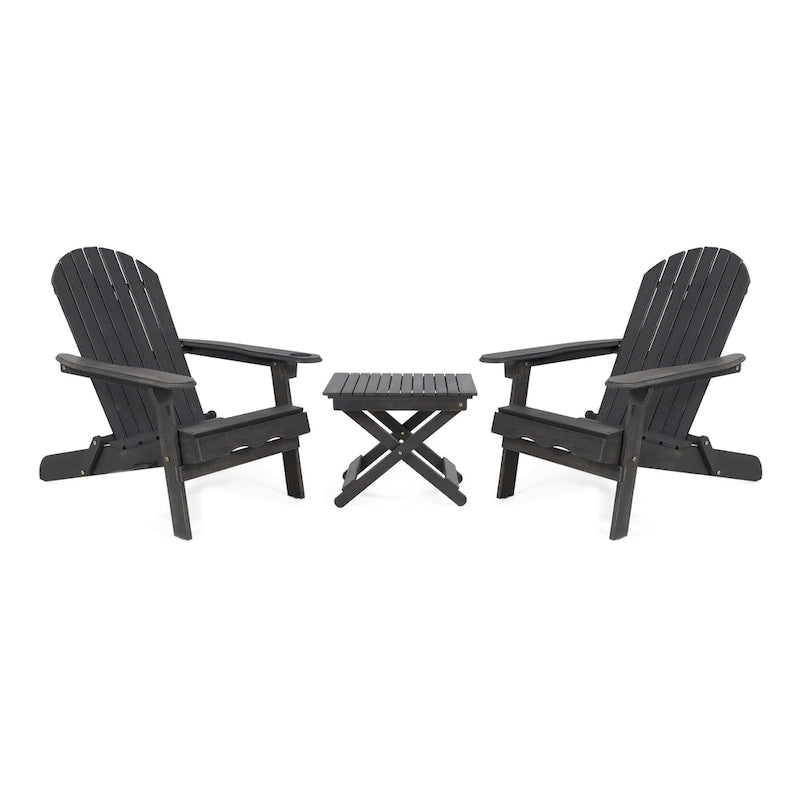Malibu Outdoor 3-piece Acacia Wood Chat Set by Christopher Knight Home