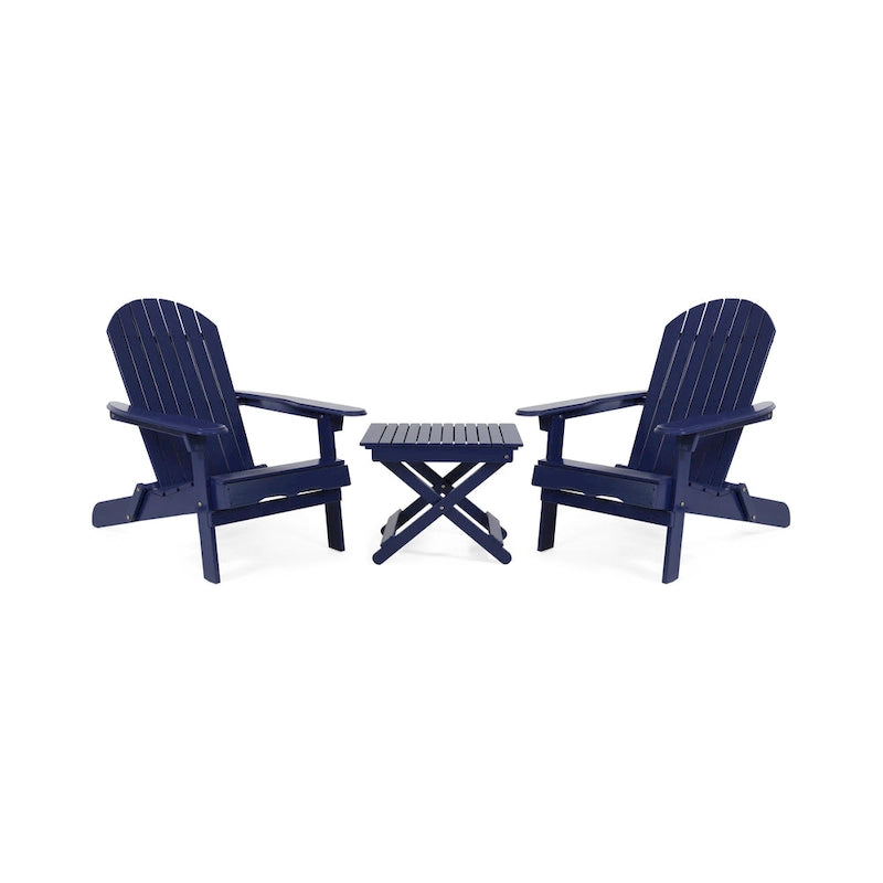 Malibu Outdoor 3-piece Acacia Wood Chat Set by Christopher Knight Home