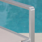 Cape Coral Outdoor 29.50 Inch Mesh Aluminum Barstools (Set of 2) by Christopher Knight Home