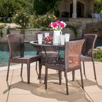 Farley Outdoor 5-piece Wicker Dining Set by Christopher Knight Home