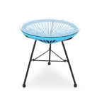 Nusa Outdoor Modern Wicker Side Table with Tempered Glass Top by Christopher Knight Home