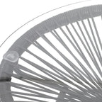 Nusa Outdoor Modern Wicker Side Table with Tempered Glass Top by Christopher Knight Home