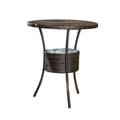 Oyster Bay Outdoor Wicker Bar Table by Christopher Knight Home - 26.00L x 33.50W x 24.60H