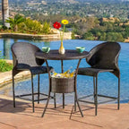 Oyster Bay Outdoor Wicker Bar Table by Christopher Knight Home - 26.00L x 33.50W x 24.60H