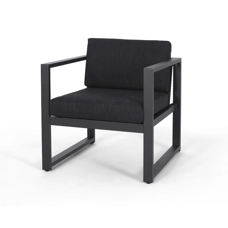 Navan Outdoor Aluminum Club Chairs (Set of 2) by Christopher Knight Home