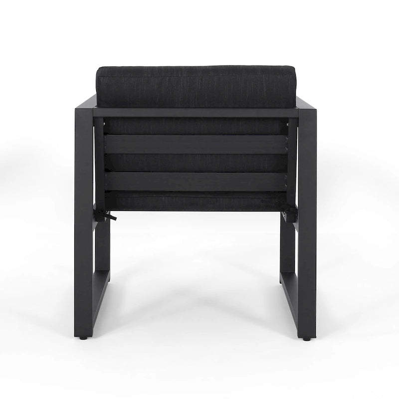 Navan Outdoor Aluminum Club Chairs (Set of 2) by Christopher Knight Home