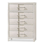 5-Drawer Chest, Transitional Style, Wood Veneer – Espresso / Grey / Light Oak / White