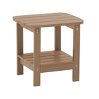18.9 Outdoor Square Double Floor HIPS Resin Side Table