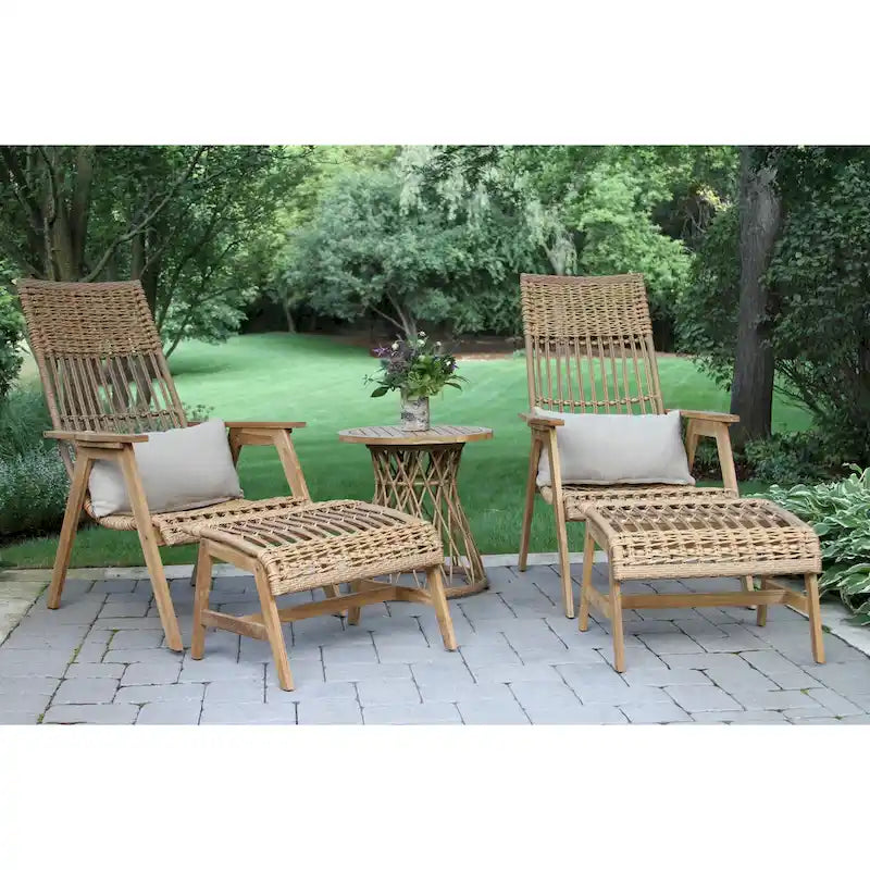 Samera Teak & Bohemian Accent Table