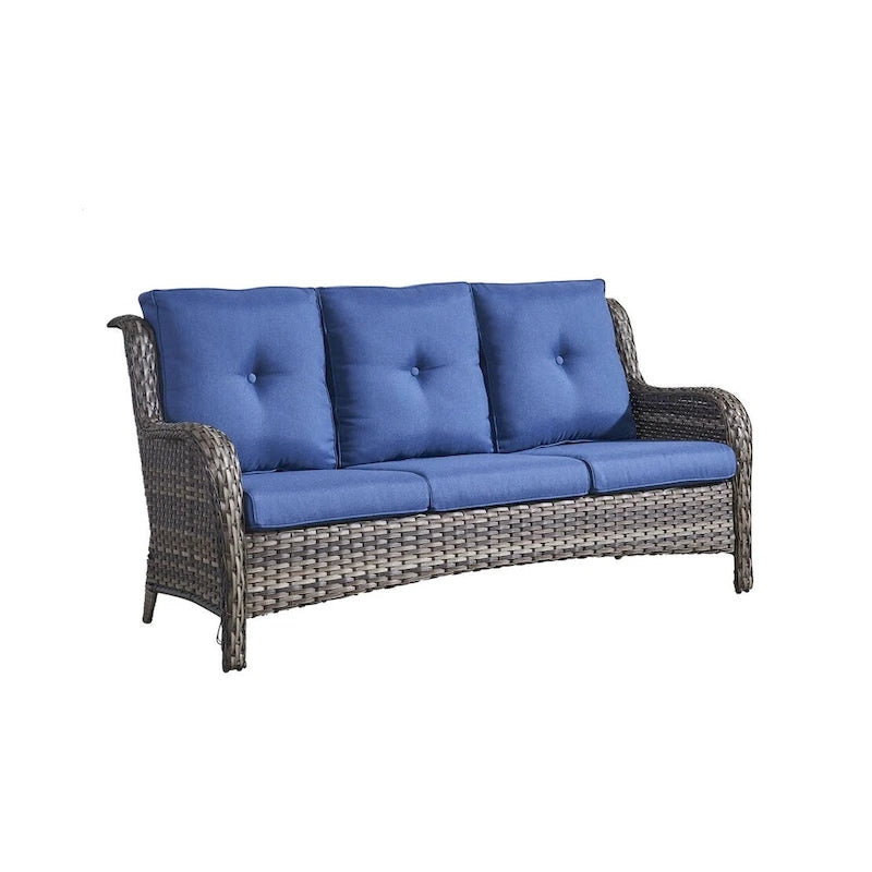 Gymojoy Outdoor Wicker 3 Seater Sofa Patio Sofa Set