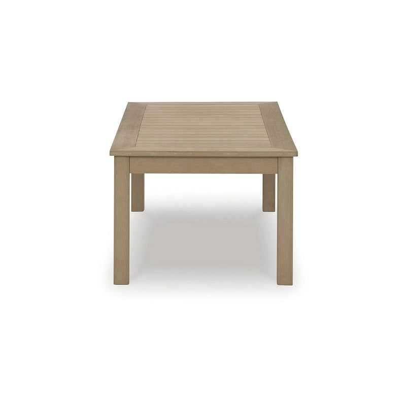 Signature Design by Ashley Hallow Creek Driftwood Outdoor Coffee Table - 48.75 W x 24.13 D x 18.13 H