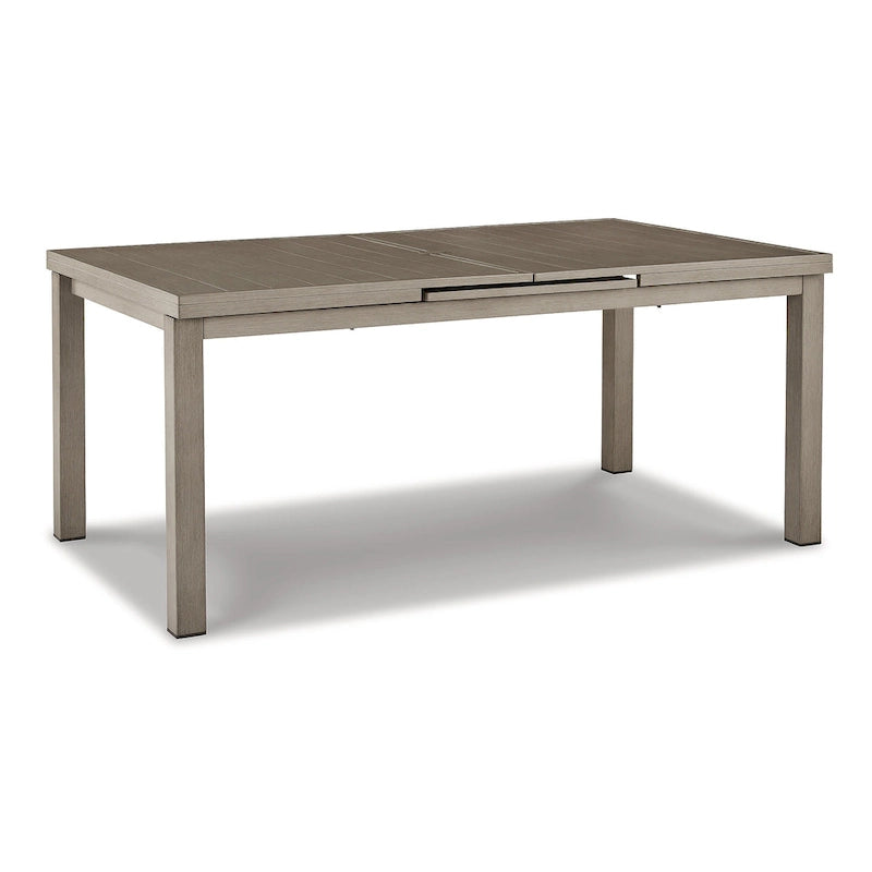Signature Design by Ashley Beach Front Beige 7-Piece Outdoor Dining Package - 42W x 71/94D x 30H