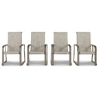 Signature Design by Ashley Beach Front Beige 7-Piece Outdoor Dining Package - 42W x 71/94D x 30H