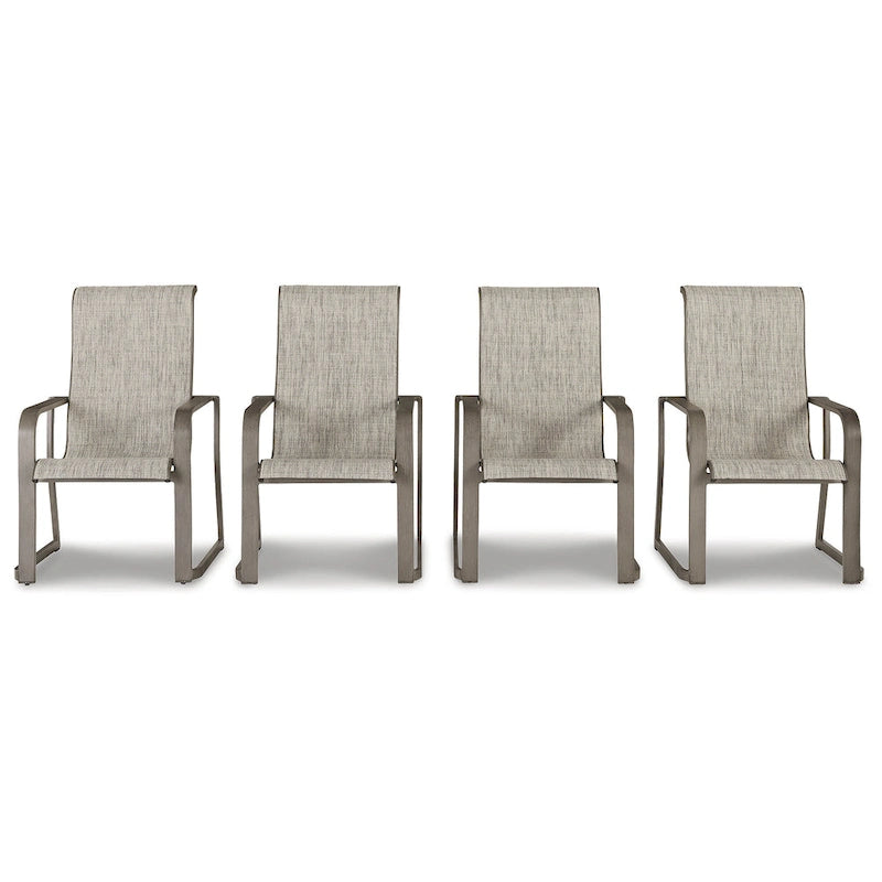 Signature Design by Ashley Beach Front Beige 7-Piece Outdoor Dining Package - 42W x 71/94D x 30H