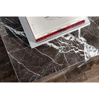 Marble Block Coffee Table, Modern Style – Black, Seats 2–4
