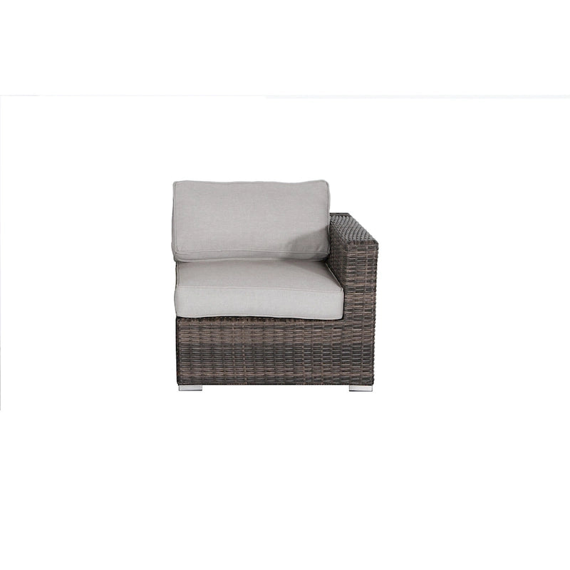 LSI 7 Piece Rattan Sectional Seating Group with Cushions
