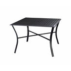 5pc Aluminum and Wicker Swivel Rocking Palmetto Patio Dining Set with Cushions - N/A