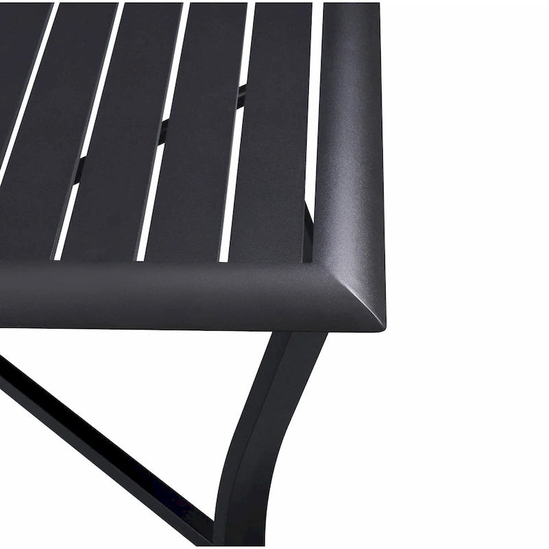 5pc Aluminum and Wicker Swivel Rocking Palmetto Patio Dining Set with Cushions - N/A