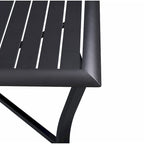 5pc Aluminum and Wicker Swivel Rocking Palmetto Patio Dining Set with Cushions - N/A