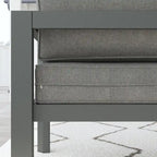 Grayton Gray Aluminum Outdoor Aluminum Lounge Chair - 33 x 32 x 29