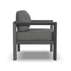 Grayton Gray Aluminum Outdoor Aluminum Lounge Chair - 33 x 32 x 29