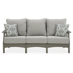 Signature Design by Ashley Visola Gray 6-Piece Outdoor Package - 80W x 33D x 37H