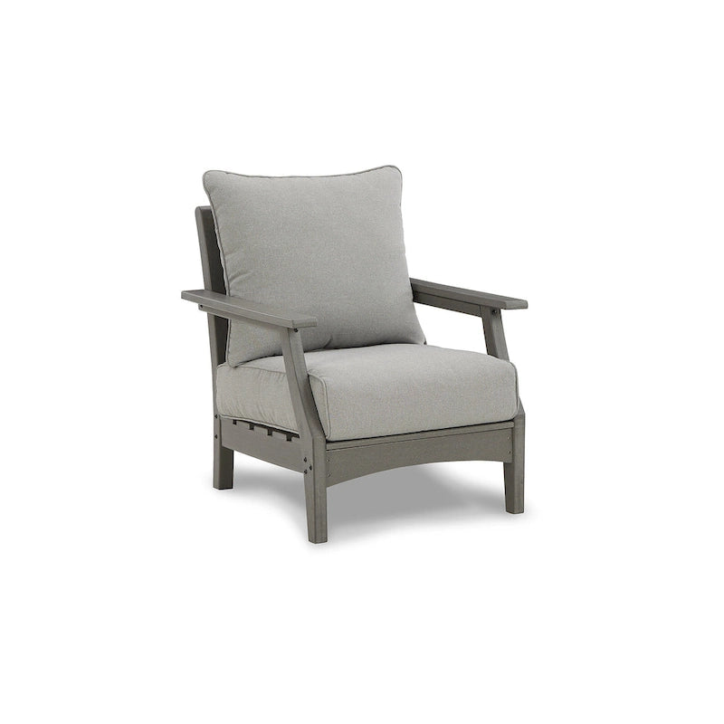 Signature Design by Ashley Visola Gray 6-Piece Outdoor Package - 80W x 33D x 37H