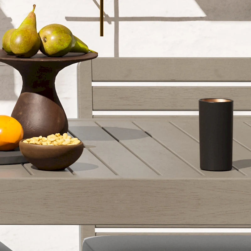 Homestyles Sustain Brown Wood Outdoor Dining Table - 66 x 36 x 30