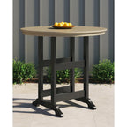 Signature Design by Ashley Fairen Trail Black/Driftwood 3-Piece Outdoor Dining Package - 45.13 W x 45.13 D x 42 H