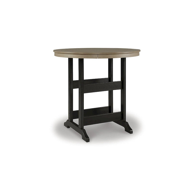 Signature Design by Ashley Fairen Trail Black/Driftwood 3-Piece Outdoor Dining Package - 45.13 W x 45.13 D x 42 H