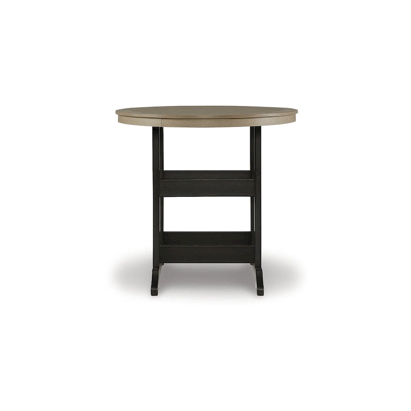 Signature Design by Ashley Fairen Trail Black/Driftwood 3-Piece Outdoor Dining Package - 45.13 W x 45.13 D x 42 H