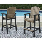 Signature Design by Ashley Fairen Trail Black/Driftwood 3-Piece Outdoor Dining Package - 45.13 W x 45.13 D x 42 H