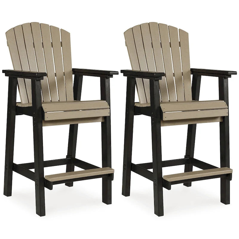 Signature Design by Ashley Fairen Trail Black/Driftwood 3-Piece Outdoor Dining Package - 45.13 W x 45.13 D x 42 H