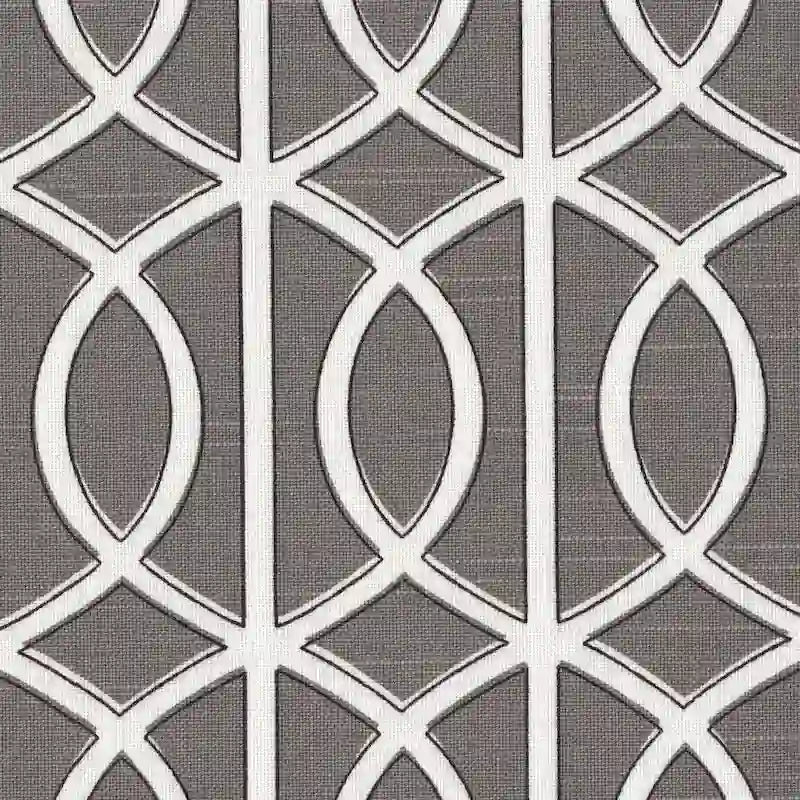 Swoop Arm Accent Chair, Cotton Fabric with Walnut Legs – Grey, Single