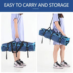 Portable Camping Quad Folding Chair Heavy Duty Support 300 LBS Oversized Steel Frame Collapsible Chair