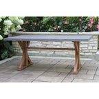 Nadine 6 pc. Eucalyptus and Composite Dining Set with Deluxe Chairs
