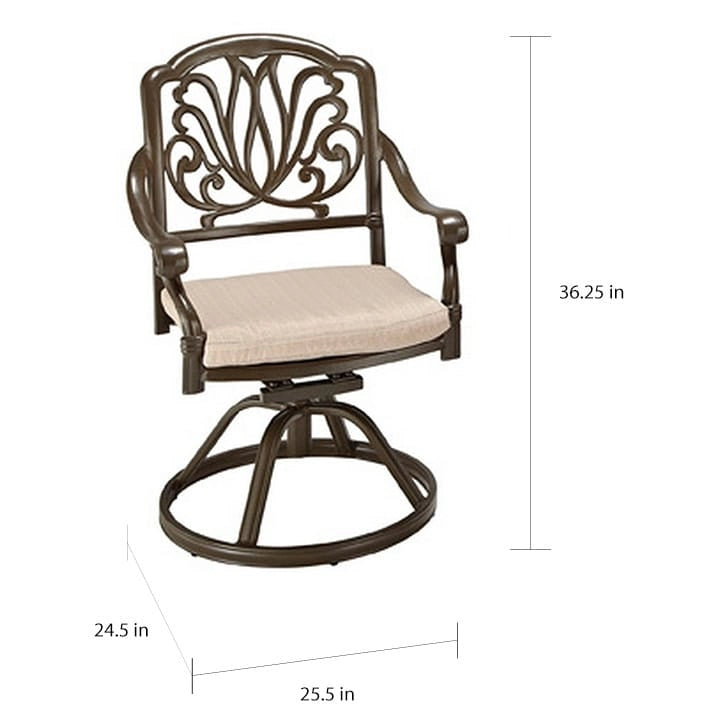 Capri Outdoor Swivel Rocking Chair by Homestyles
