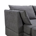 Convertible Sofa Bed with Reversible Chaise for Living Room