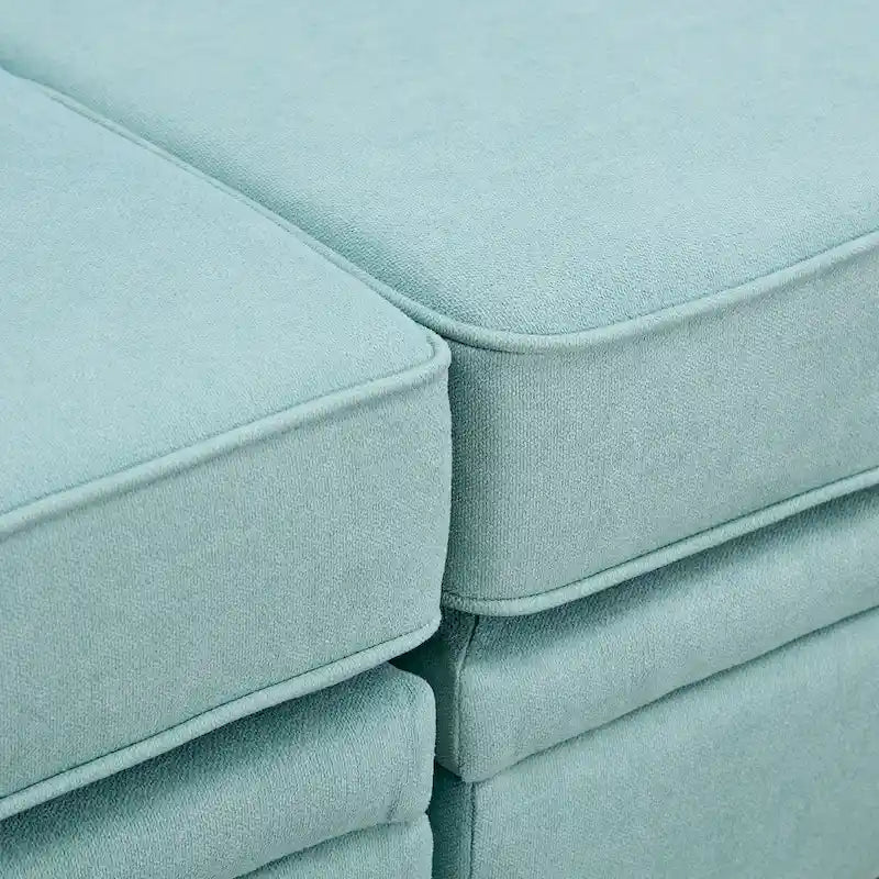 Convertible Sofa Bed with Reversible Chaise for Living Room