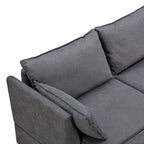 Convertible Sofa Bed with Reversible Chaise for Living Room