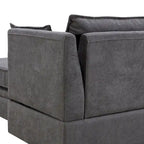 Convertible Sofa Bed with Reversible Chaise for Living Room