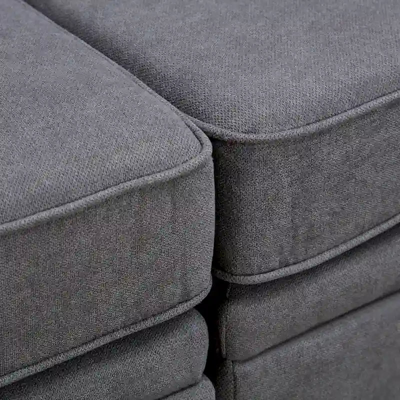 Convertible Sofa Bed with Reversible Chaise for Living Room