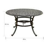 Arcadia 5-piece Outdoor Aluminum Dining Set with Cushions