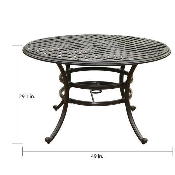 Arcadia 5-piece Outdoor Aluminum Dining Set with Cushions