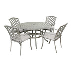 Arcadia 5-piece Outdoor Aluminum Dining Set with Cushions