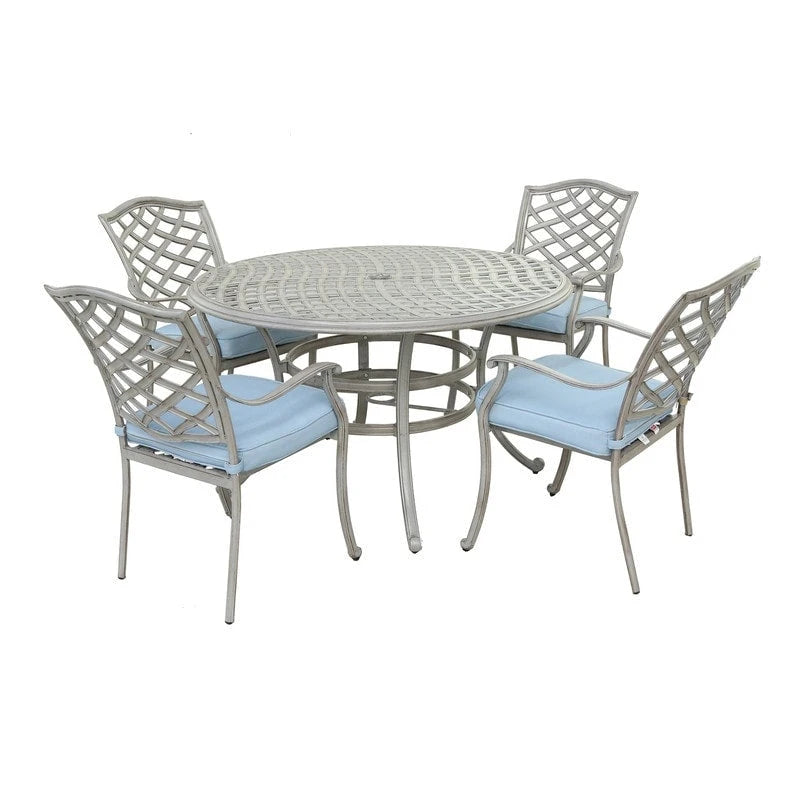 Arcadia 5-piece Outdoor Aluminum Dining Set with Cushions