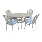 Arcadia 5-piece Outdoor Aluminum Dining Set with Cushions