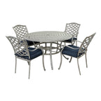 Arcadia 5-piece Outdoor Aluminum Dining Set with Cushions